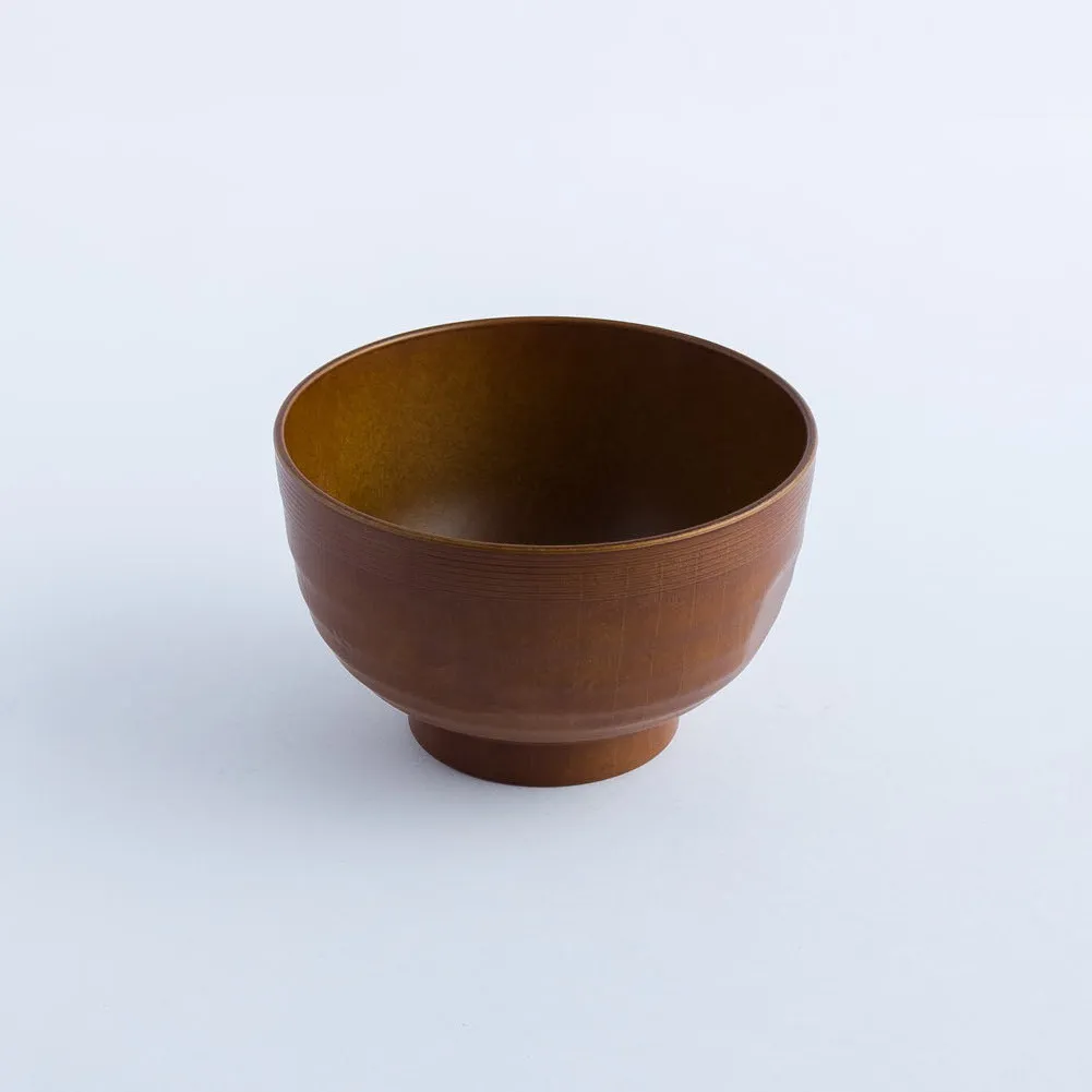 BW20-0128 - Brown Ceramic Bowl - 4.5" 2.75" (DH)