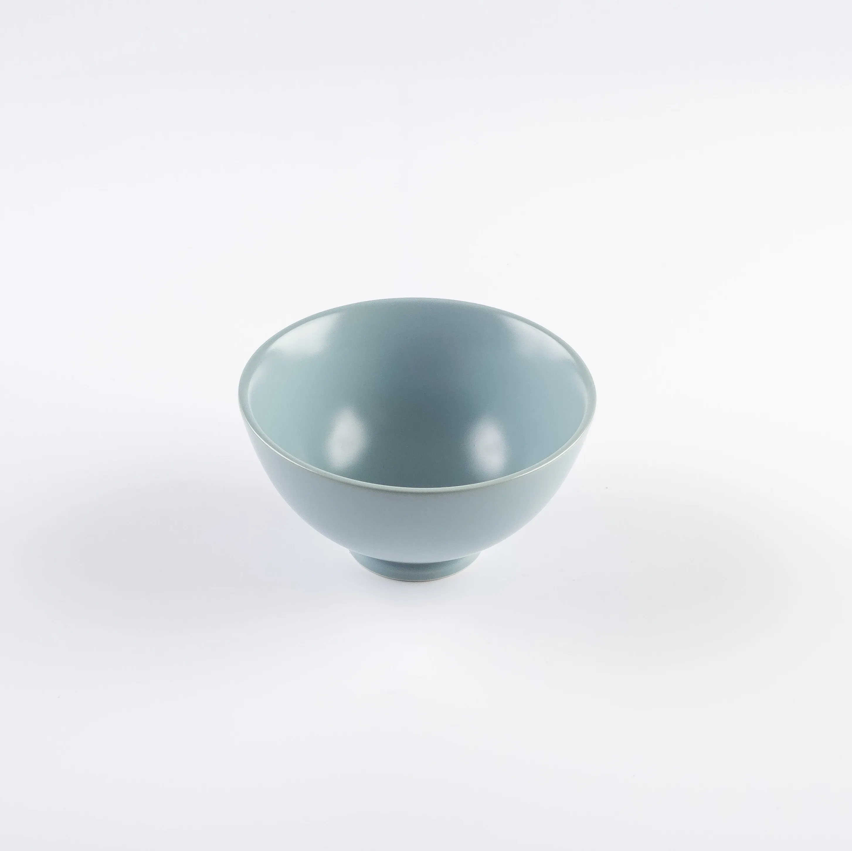BW21-0398 - Blue Ceramic Bowl - 4.5" 2.5" (DH)