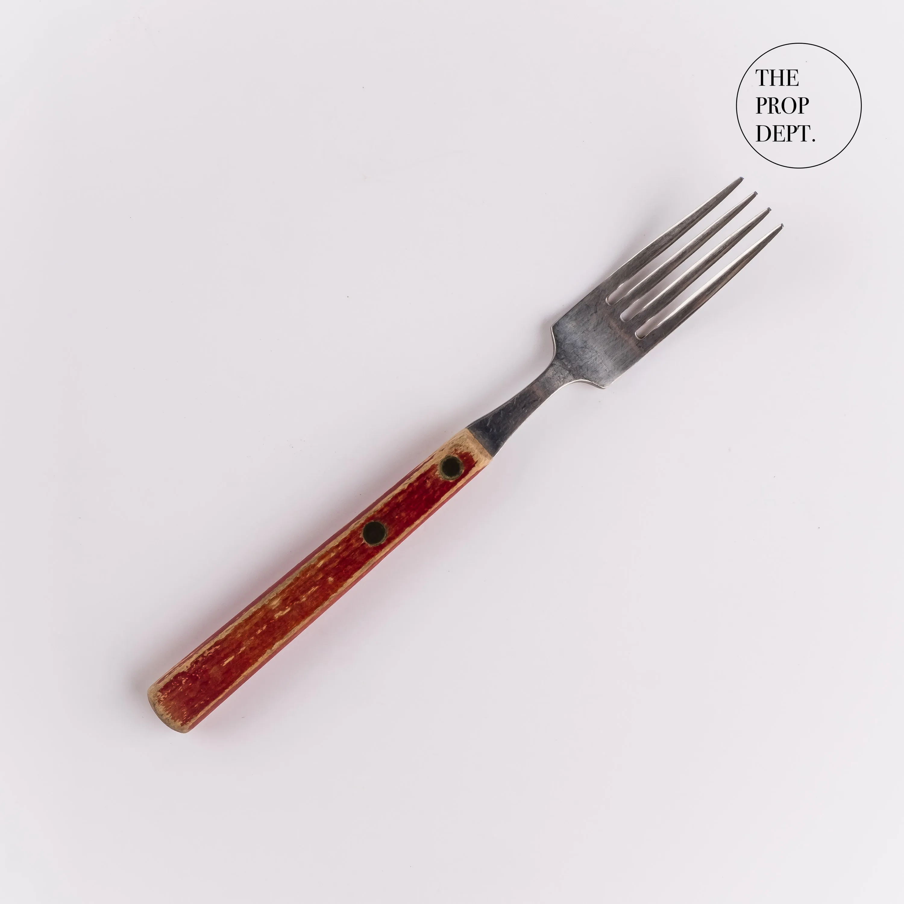 UT23-0282 - Red Metal Fork - 7.75" (L)