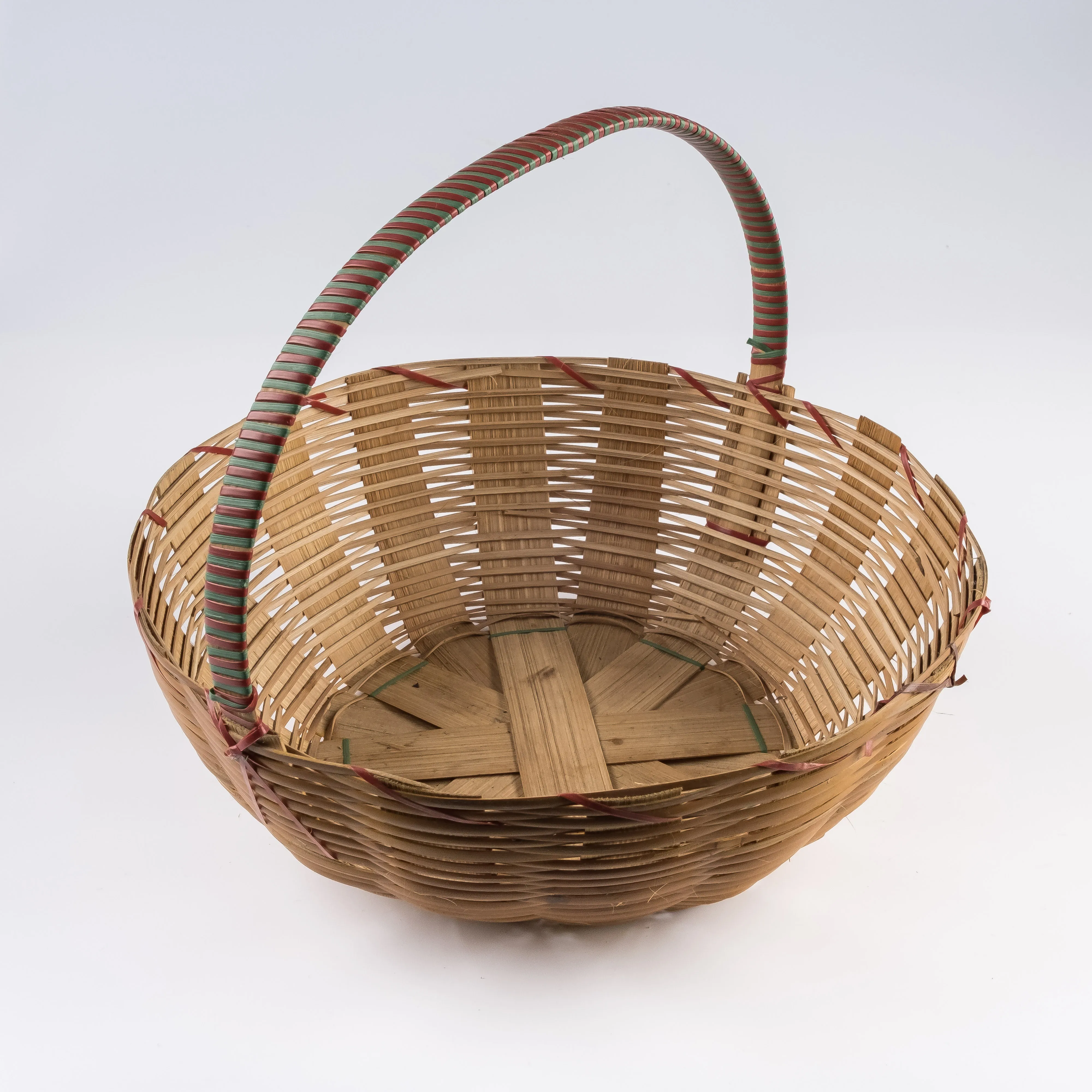 WW21-0060 - Brown Fiber Basket - 12" 4.25" (DH)