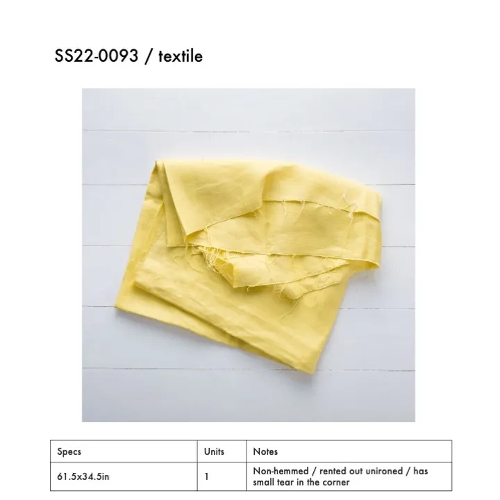 SS22-0093 - Yellow Fabric Surface - 61.5" 34.5" (LW)