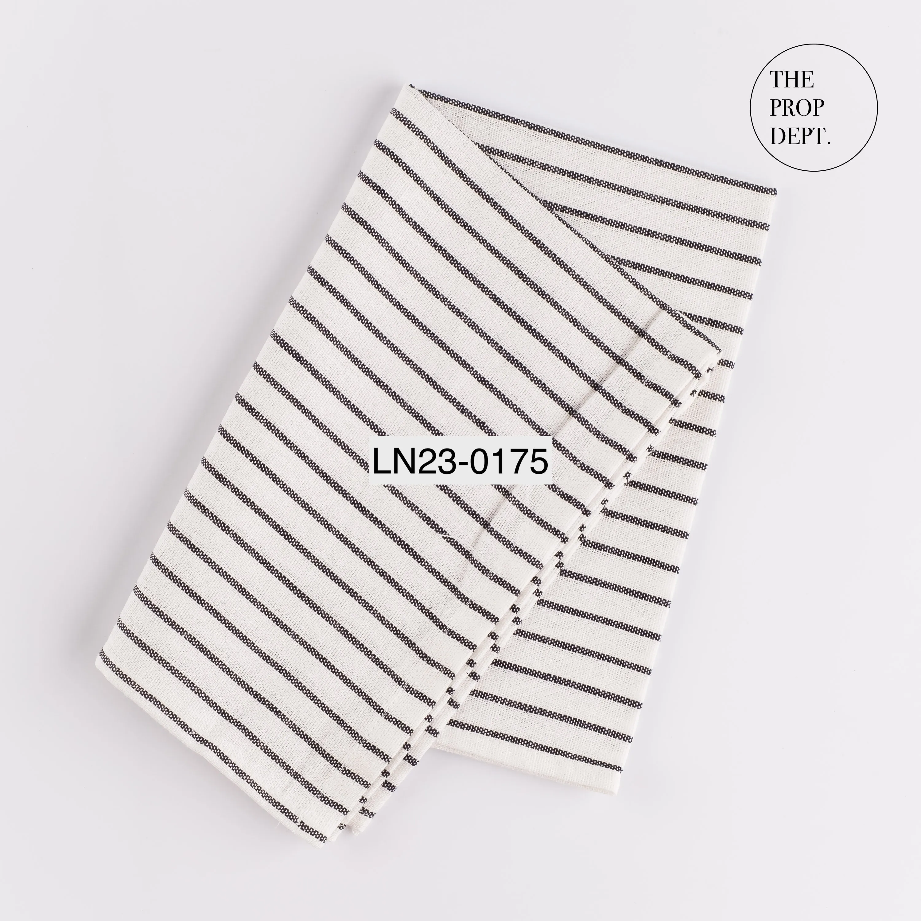 LN23-0175 - Black White Fabric Linen
