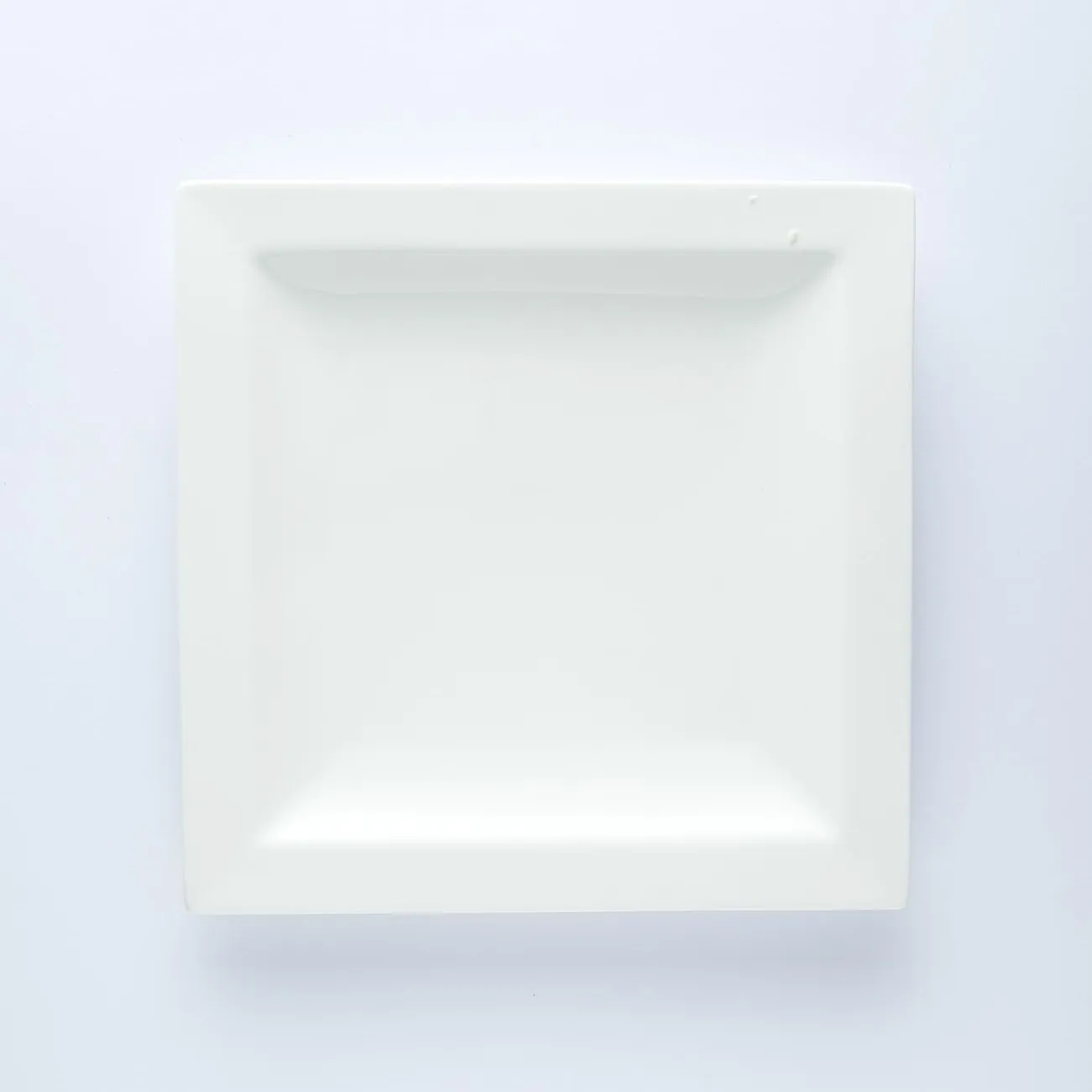 PL20-0138 - White Ceramic Plate - 8.5" 8.5" (LW)