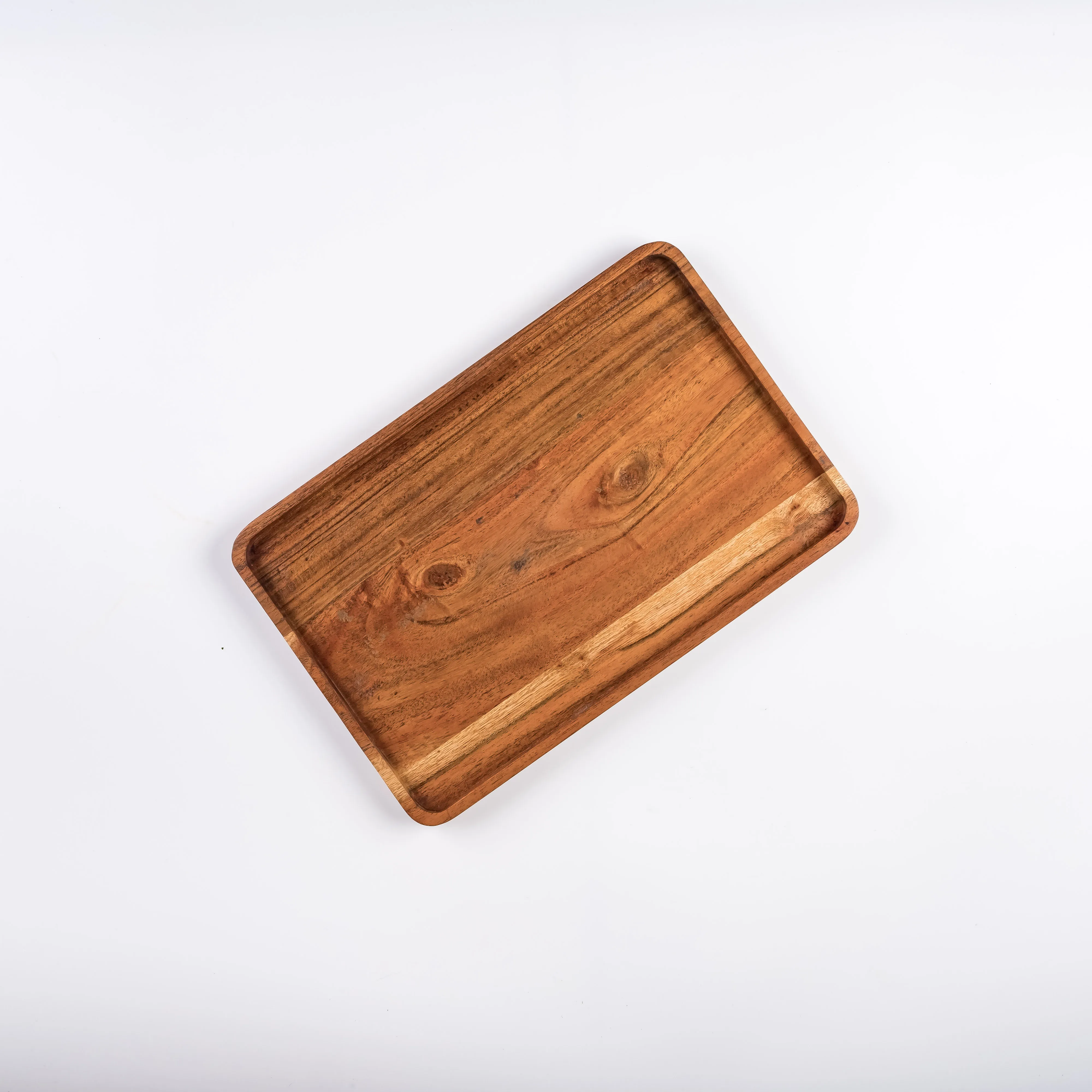 BO21-0075 - Brown Wood Tray - 11.75" 7.75" 0.75" (LWH)