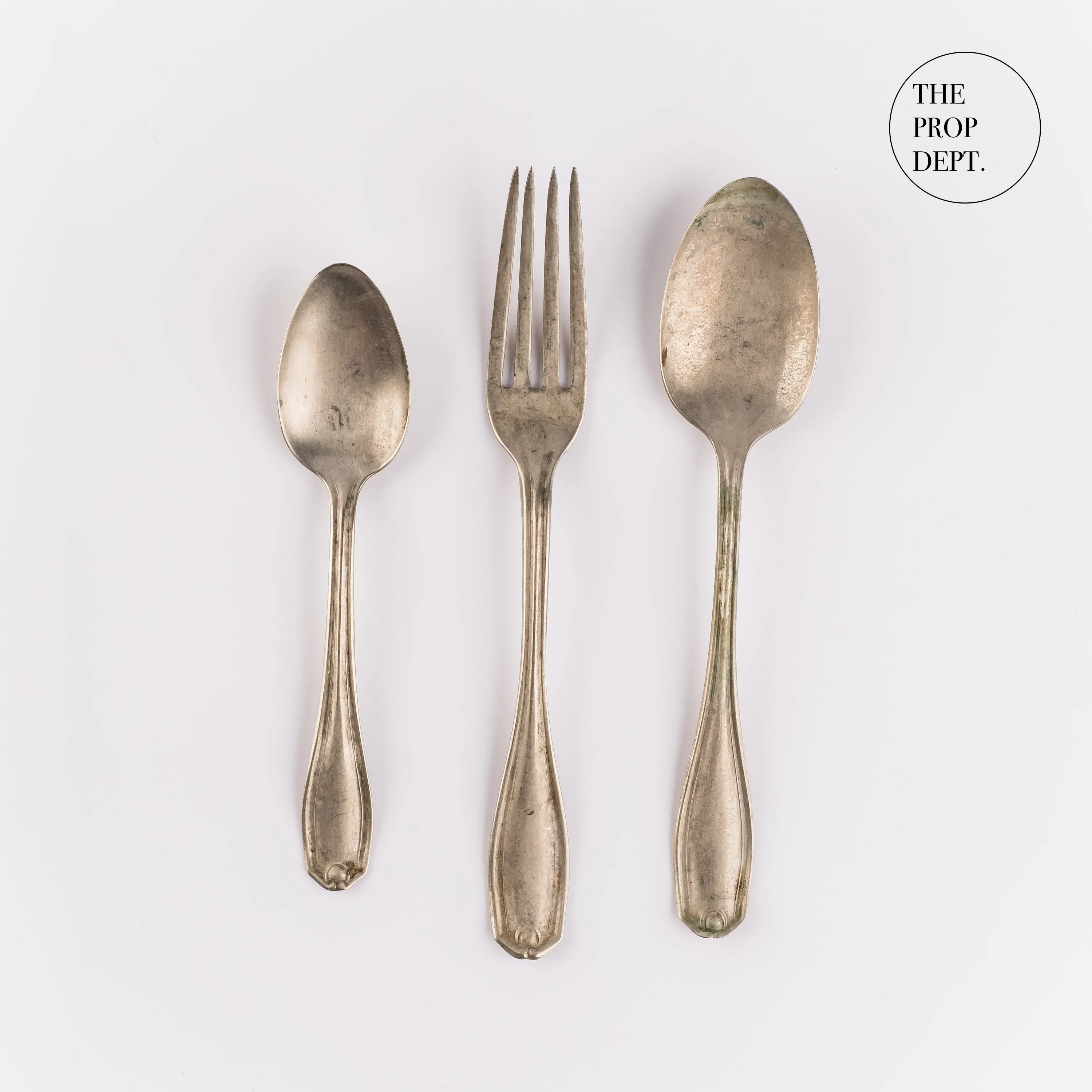 UT23-0358 - Silver Metal Utensil Set - 7" (L)