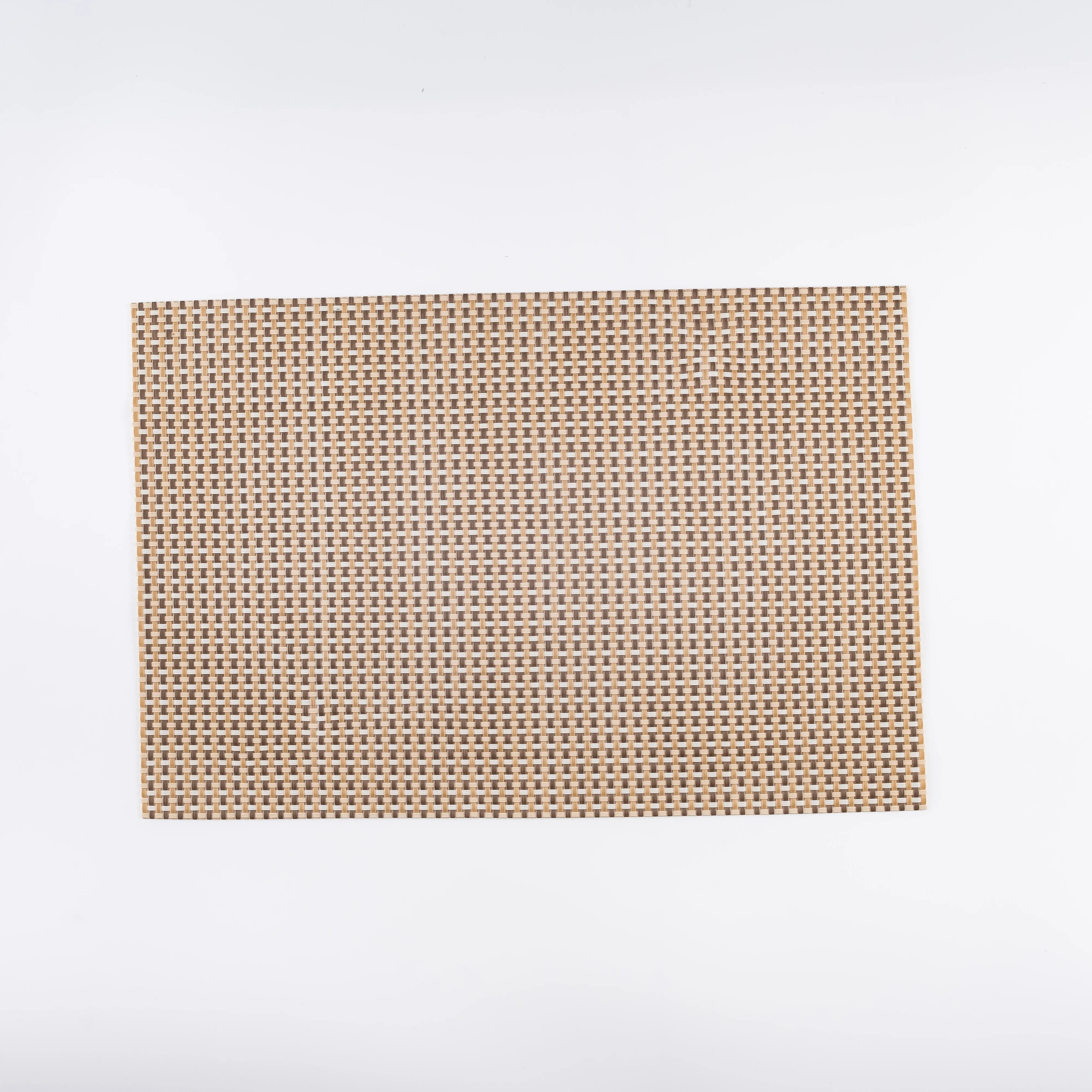 PM21-0056 - Brown Beige Plastic Placemat - 17.5" 11.75" (LW)