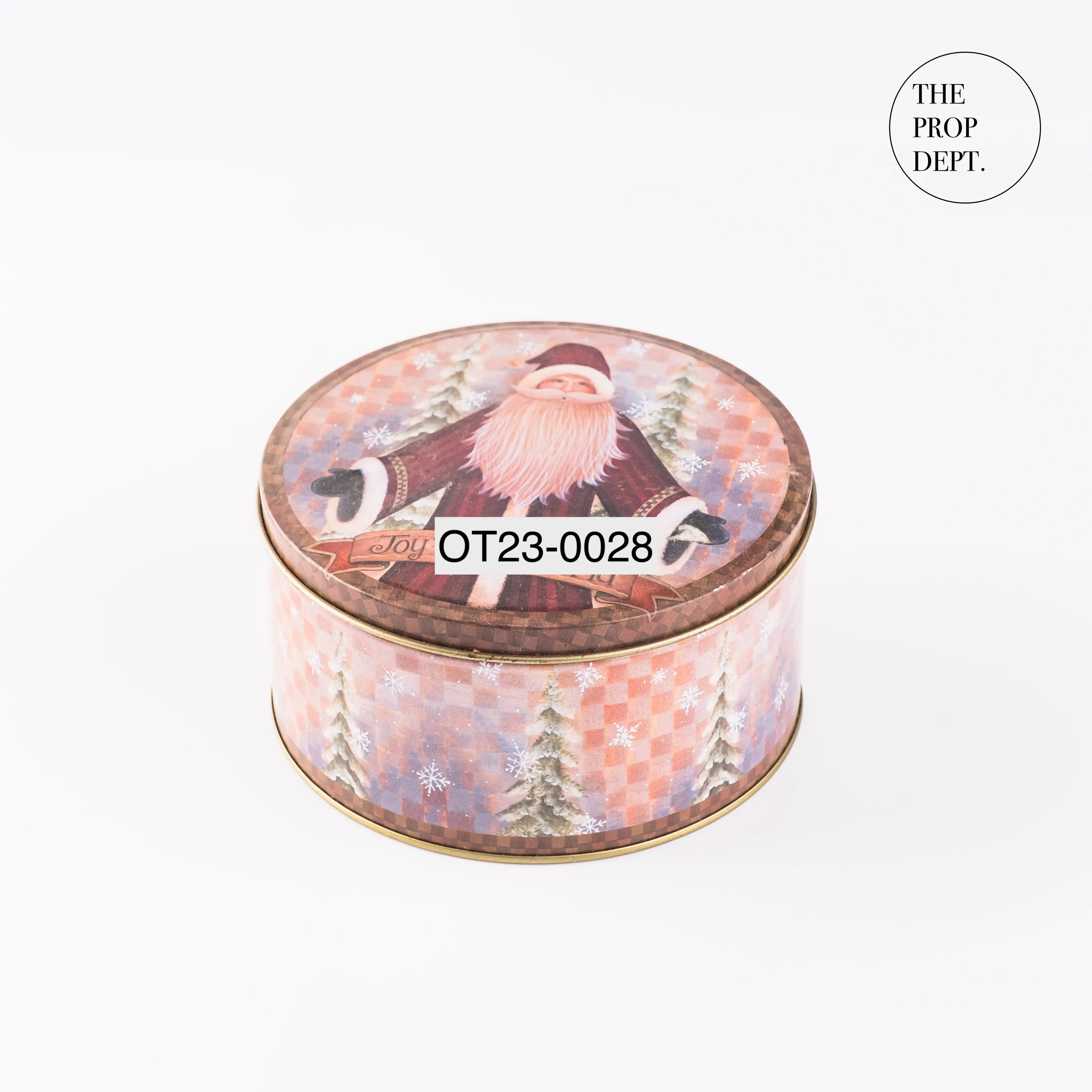 OT23-0028 - Purple Pink Metal Tin Box - 5.25" 3" (DH)