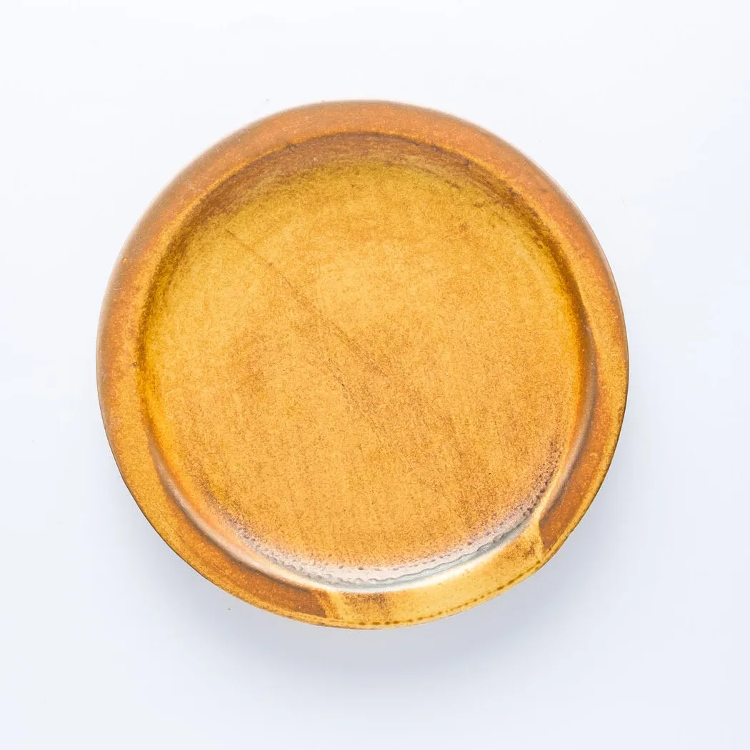 ST20-0055 - Yellow Stoneware Plate - 8.5" (D)