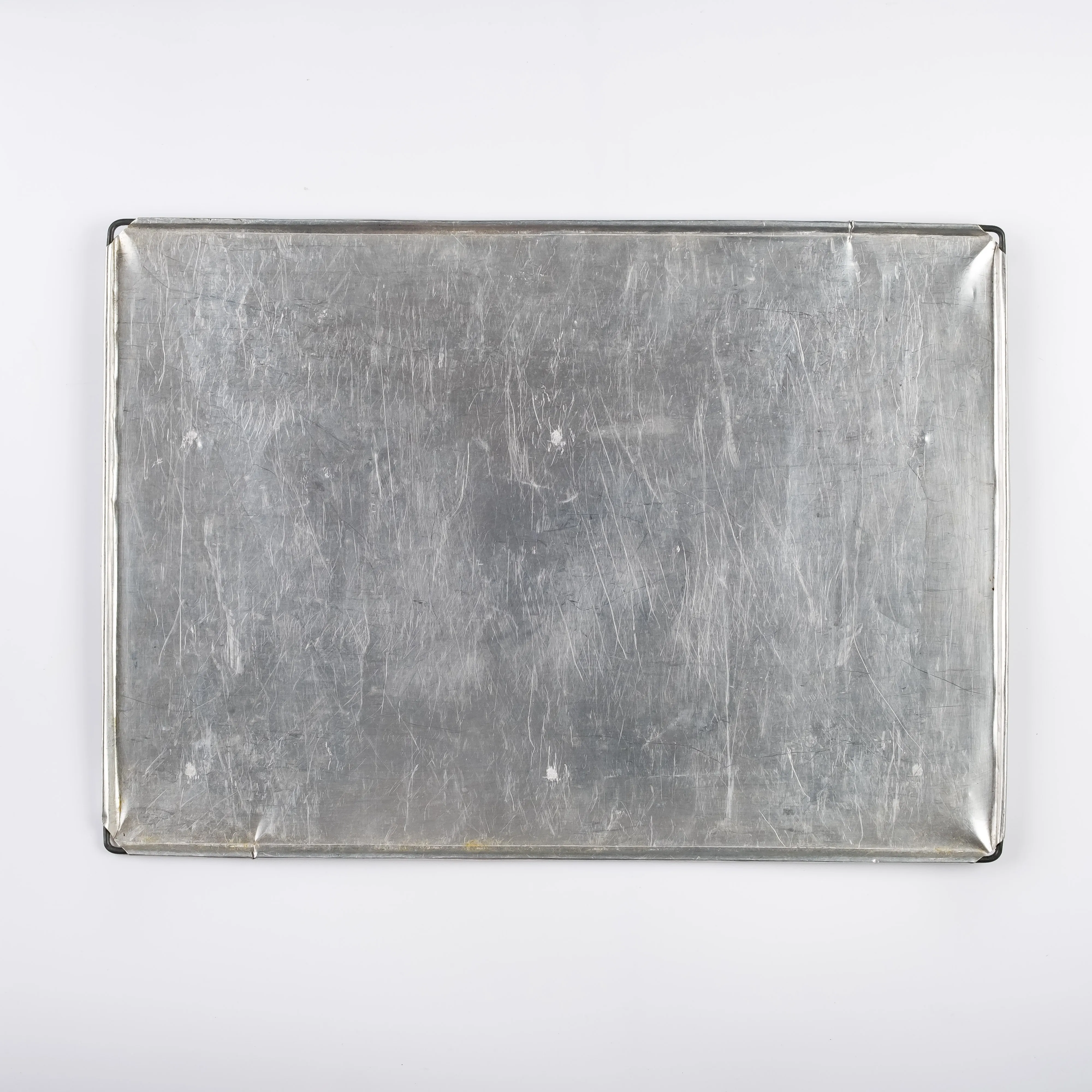 BO21-0057 - Silver Metal Tray - 18" 12.75" (LW)