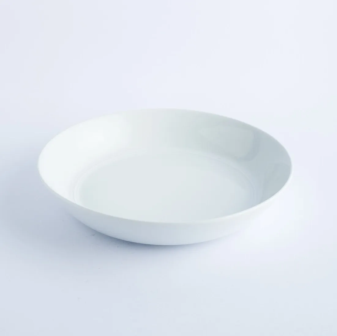 BW20-0263 - White Ceramic Ulam Bowl - 9.5" 1.75" (DH)
