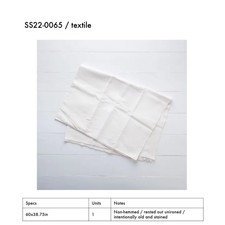 SS22-0065 - White Fabric Surface - 60" 38.75" (LW)