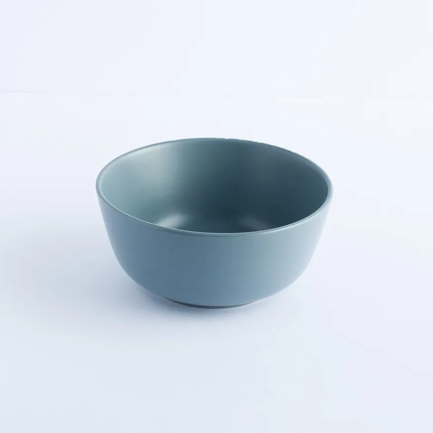 BW20-0058 - Blue Ceramic Bowl - 5.75" 2.5" (DH)