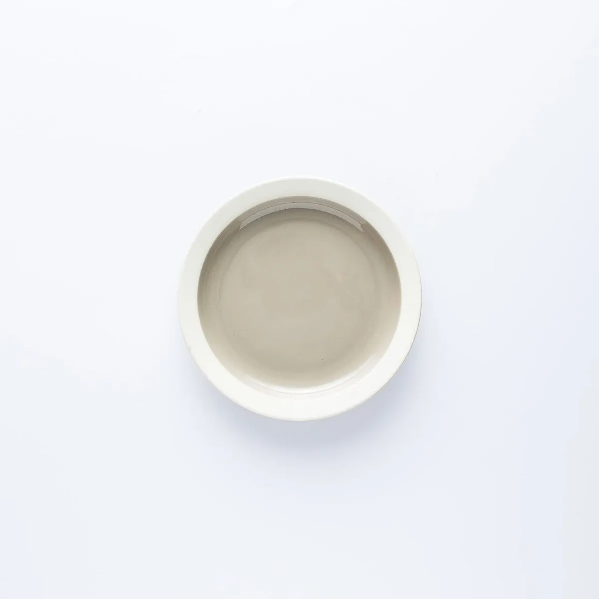 PL20-0060 - Brown White Ceramic Plate - 6" (D)