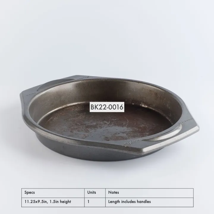 BK22-0016 - Grey Metal Baking Pan - 11.25" 9.5" 1.5" (LWH)