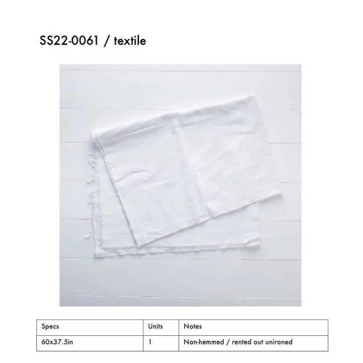 SS22-0061 - White Fabric Surface - 60" 37.5" (LW)