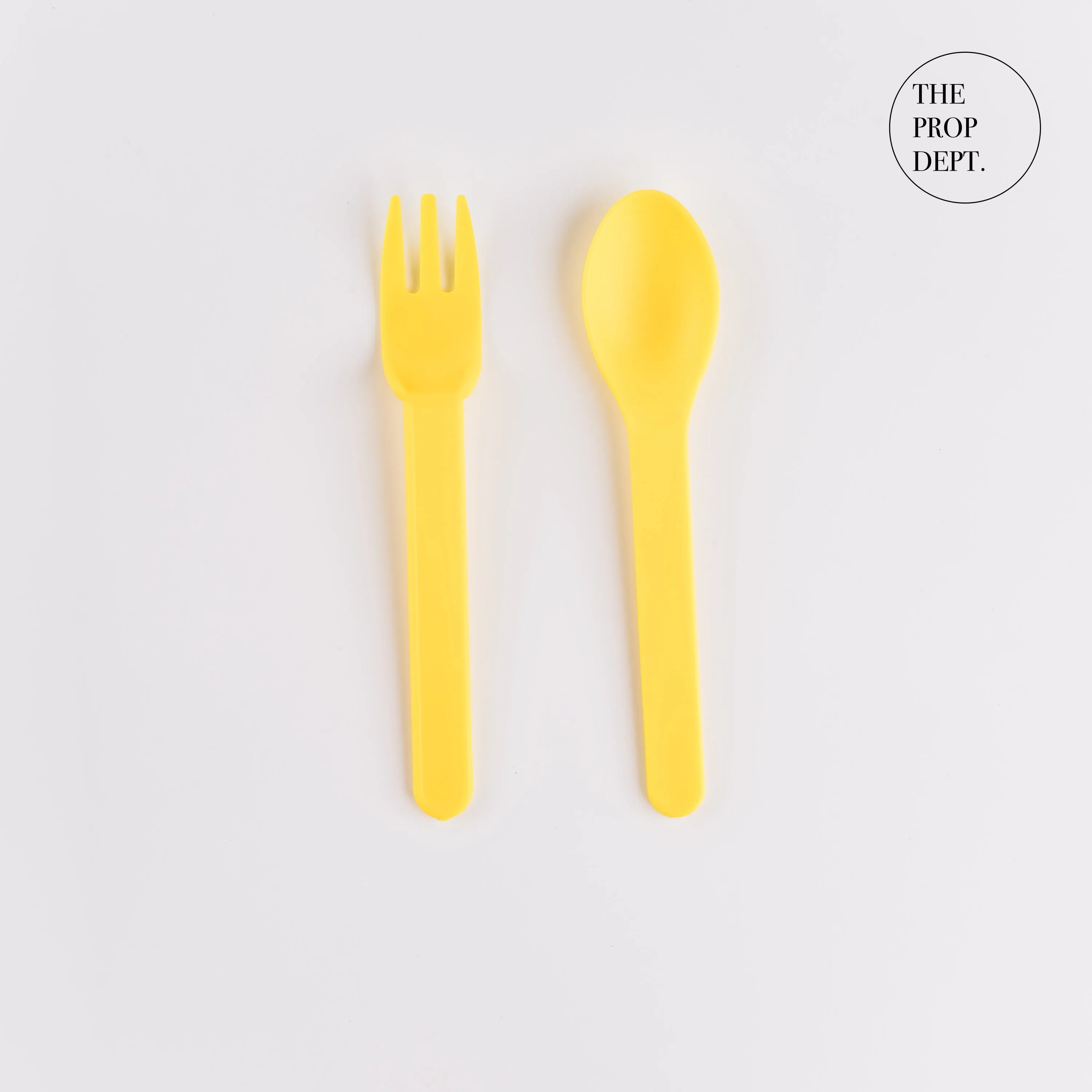 UT23-0383 - Yellow Plastic Utensil Set - 6.25" (L)