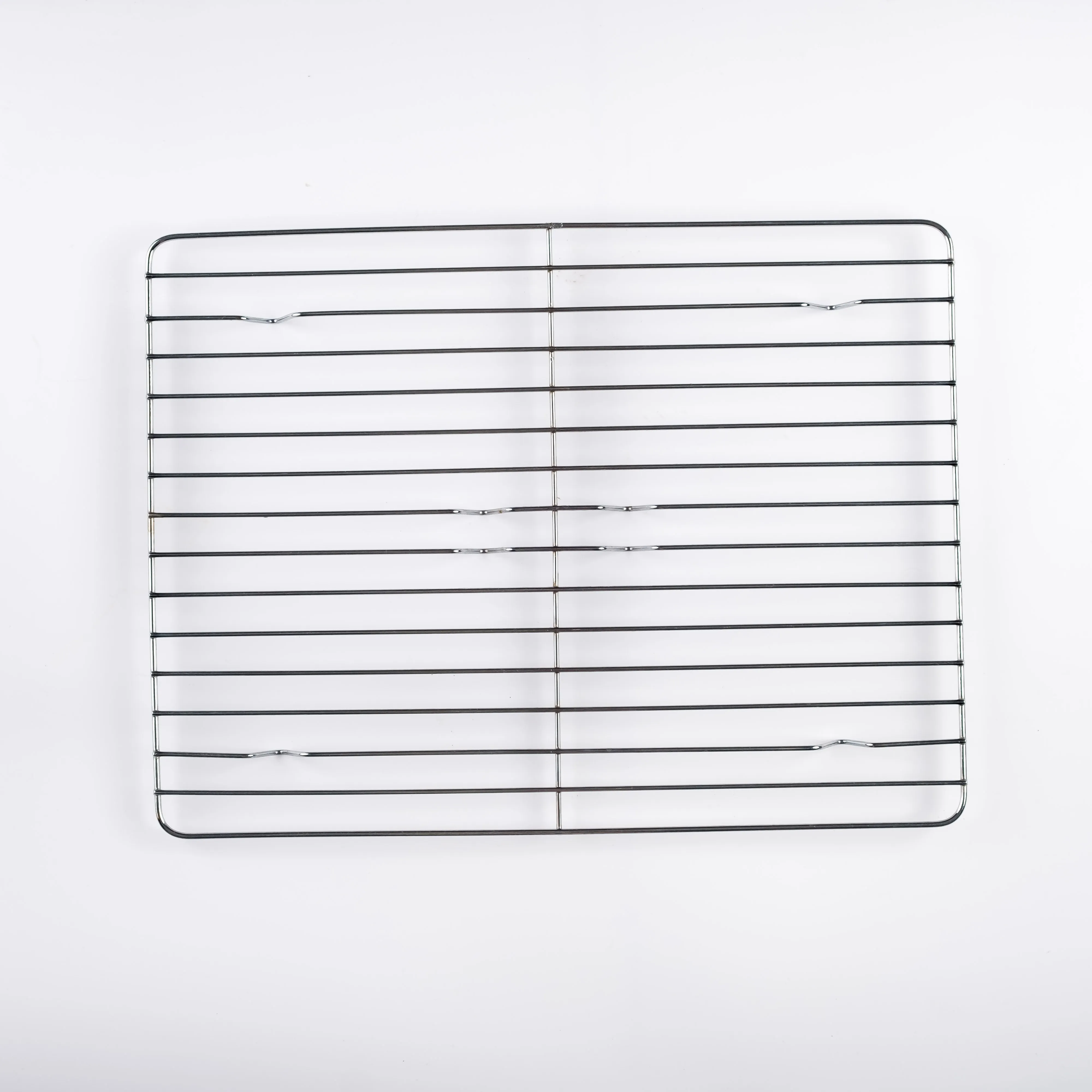 BO21-0060 - Silver Metal Wire rack - 16" 12" (LW)