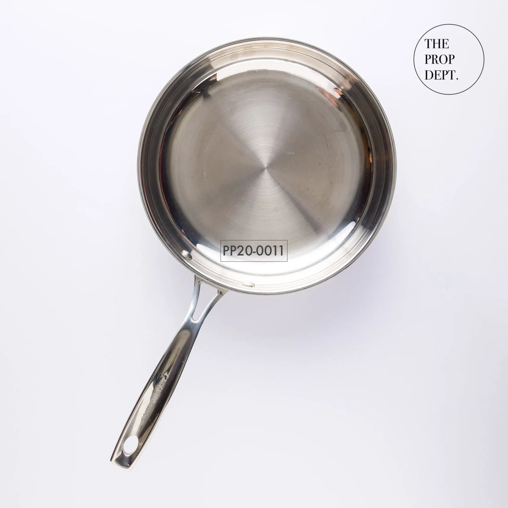 PP20-0011 - Silver Stainless Steel Pan - 10" 2" (DH)