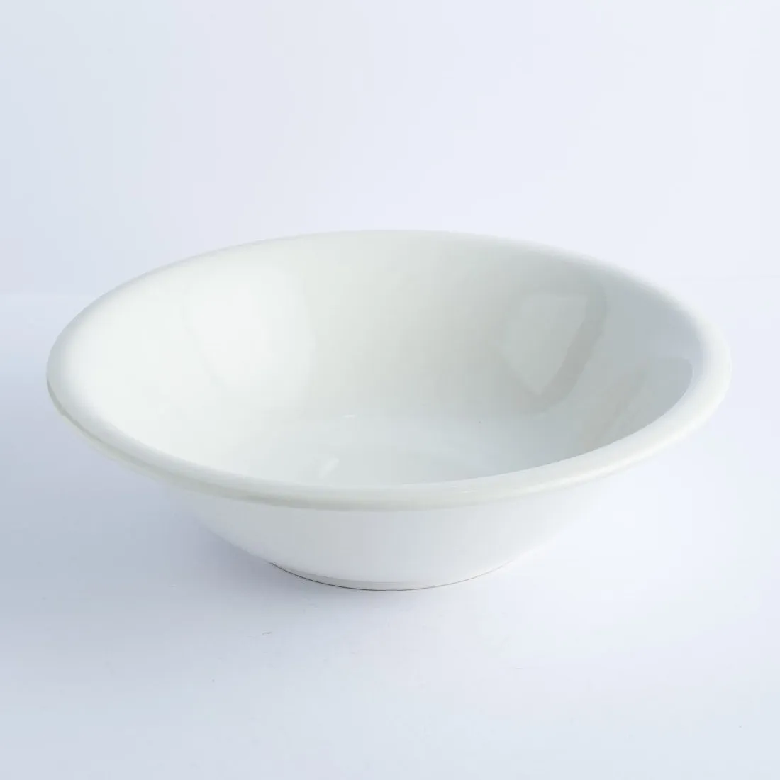 BW20-0298 - White Ceramic Ulam Bowl - 10.75" 3" (DH)