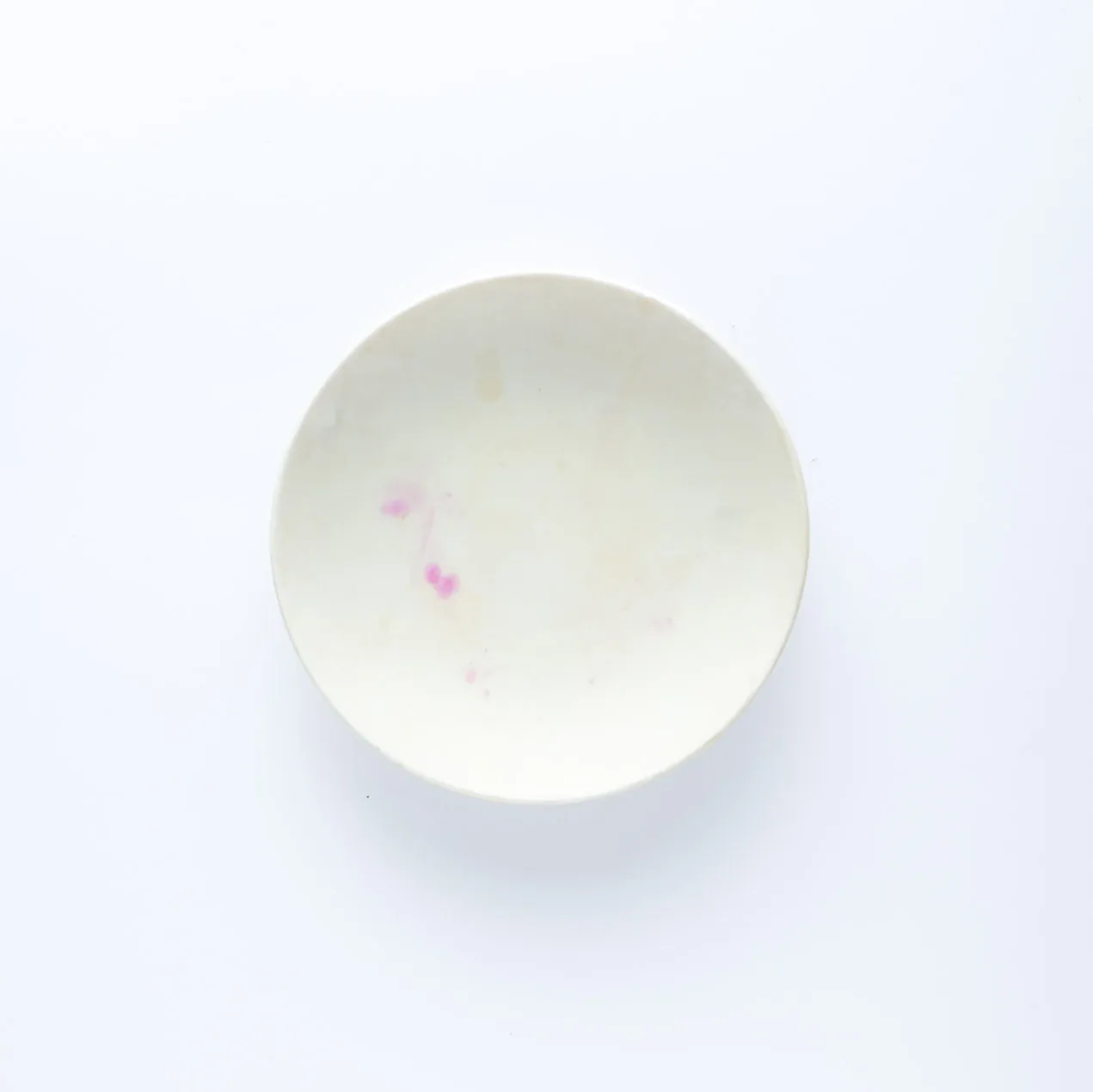 PL20-0128 - White Ceramic Plate - 6" (D)