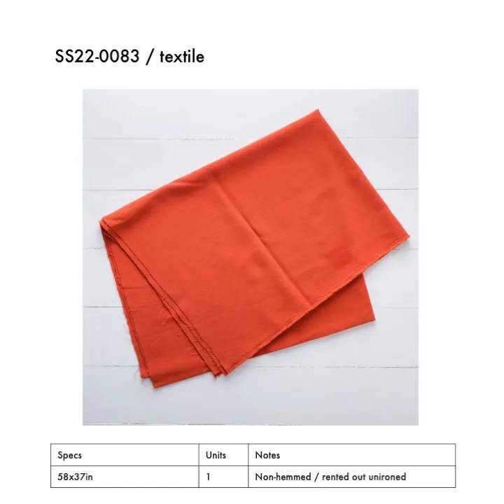 SS22-0083 - Orange Fabric Surface - 58" 37" (LW)