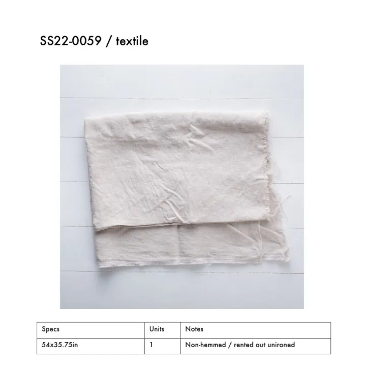 SS22-0059 - Beige Fabric Surface - 54" 35.75" (LW)