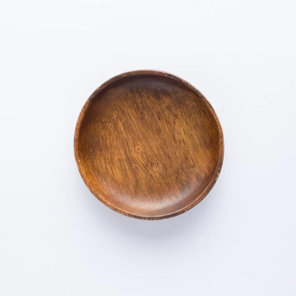 WW20-0006 - Brown Wooden Wares - 5.25" 1" (DH)
