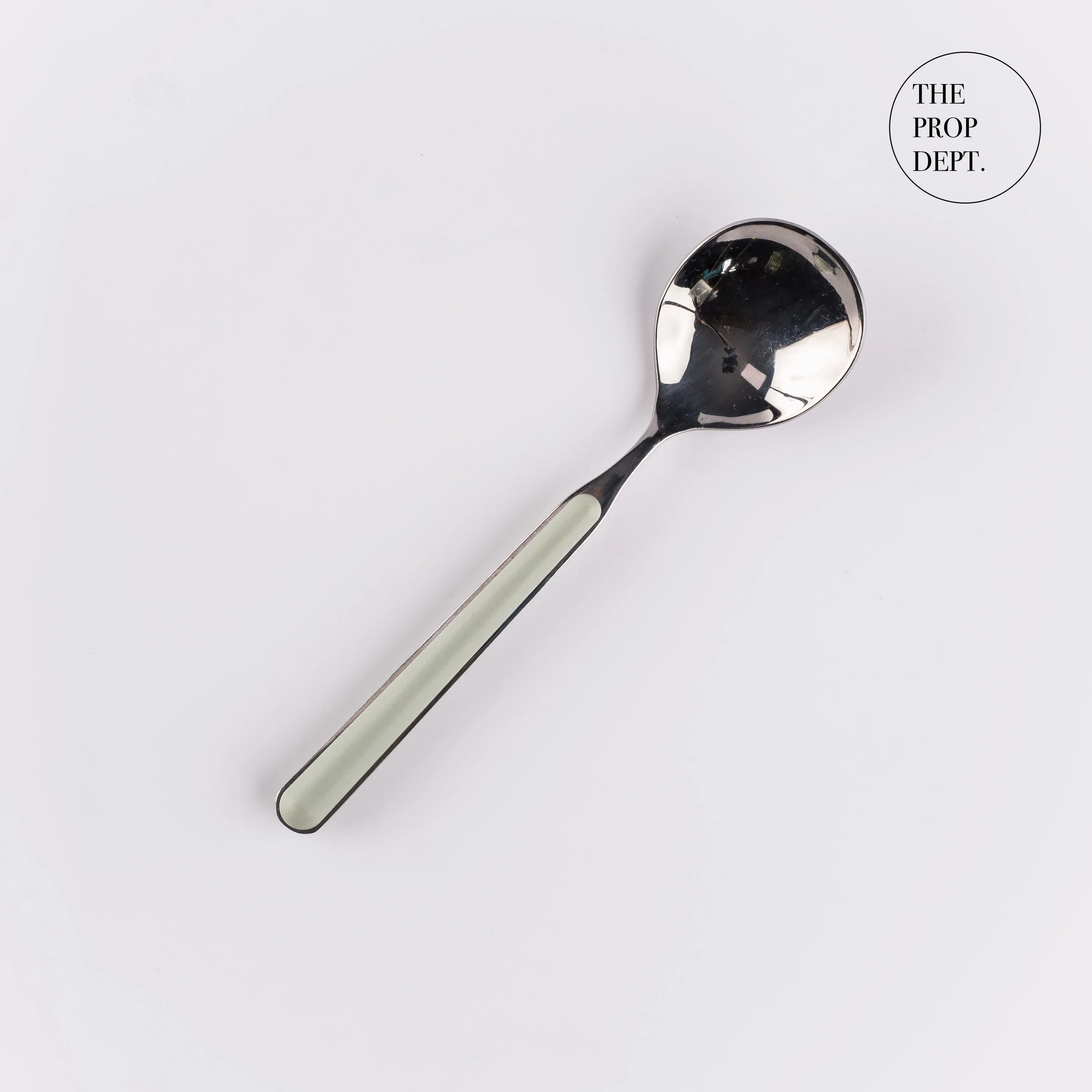 UT23-0437 - Green Metal Spoon - 6.75" (L)