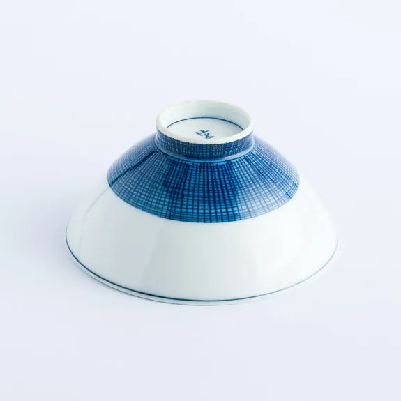 BW20-0039 - Blue White Ceramic Bowl - 4.5" 2.25" (DH)