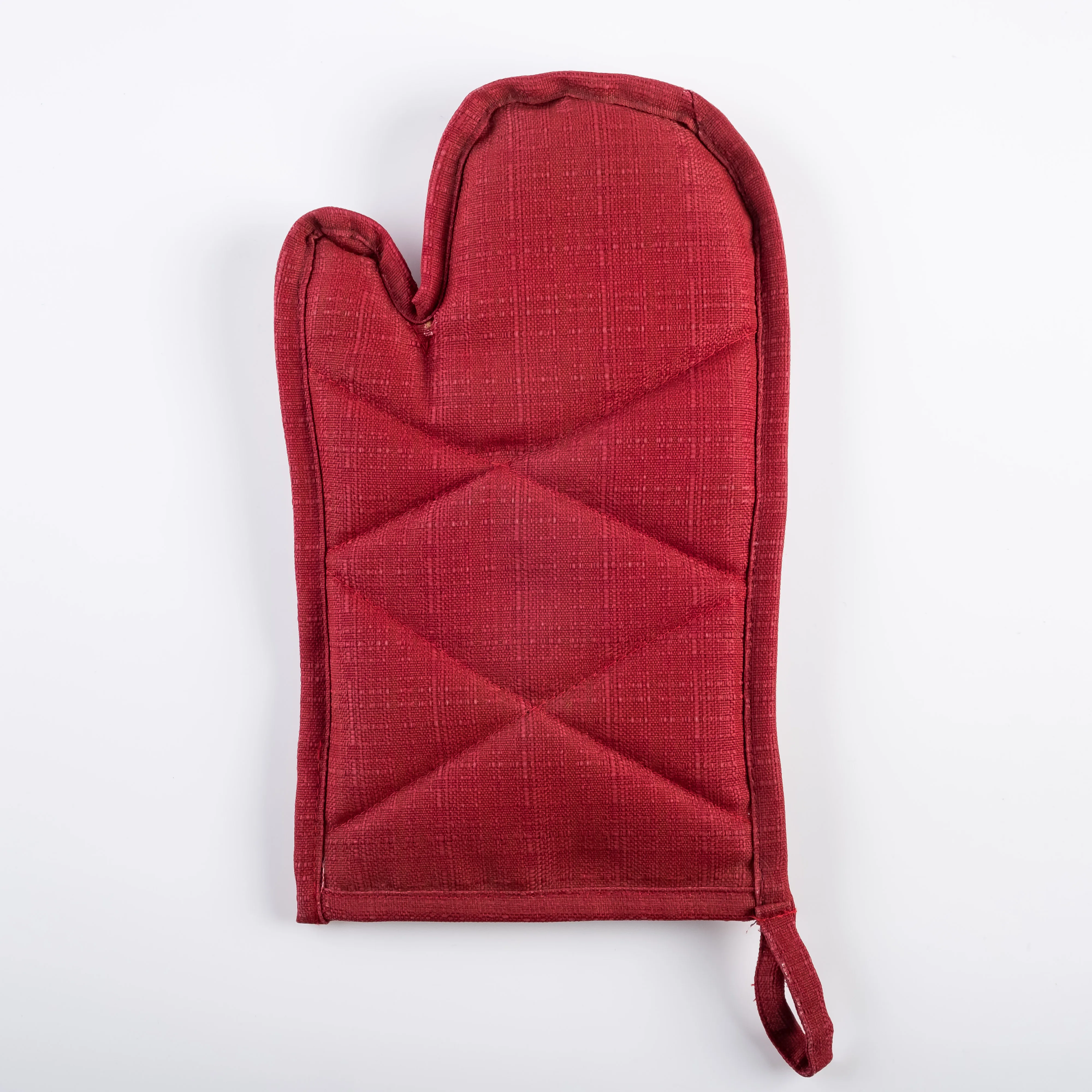 AC21-0012 - Red Fabric Oven mitt