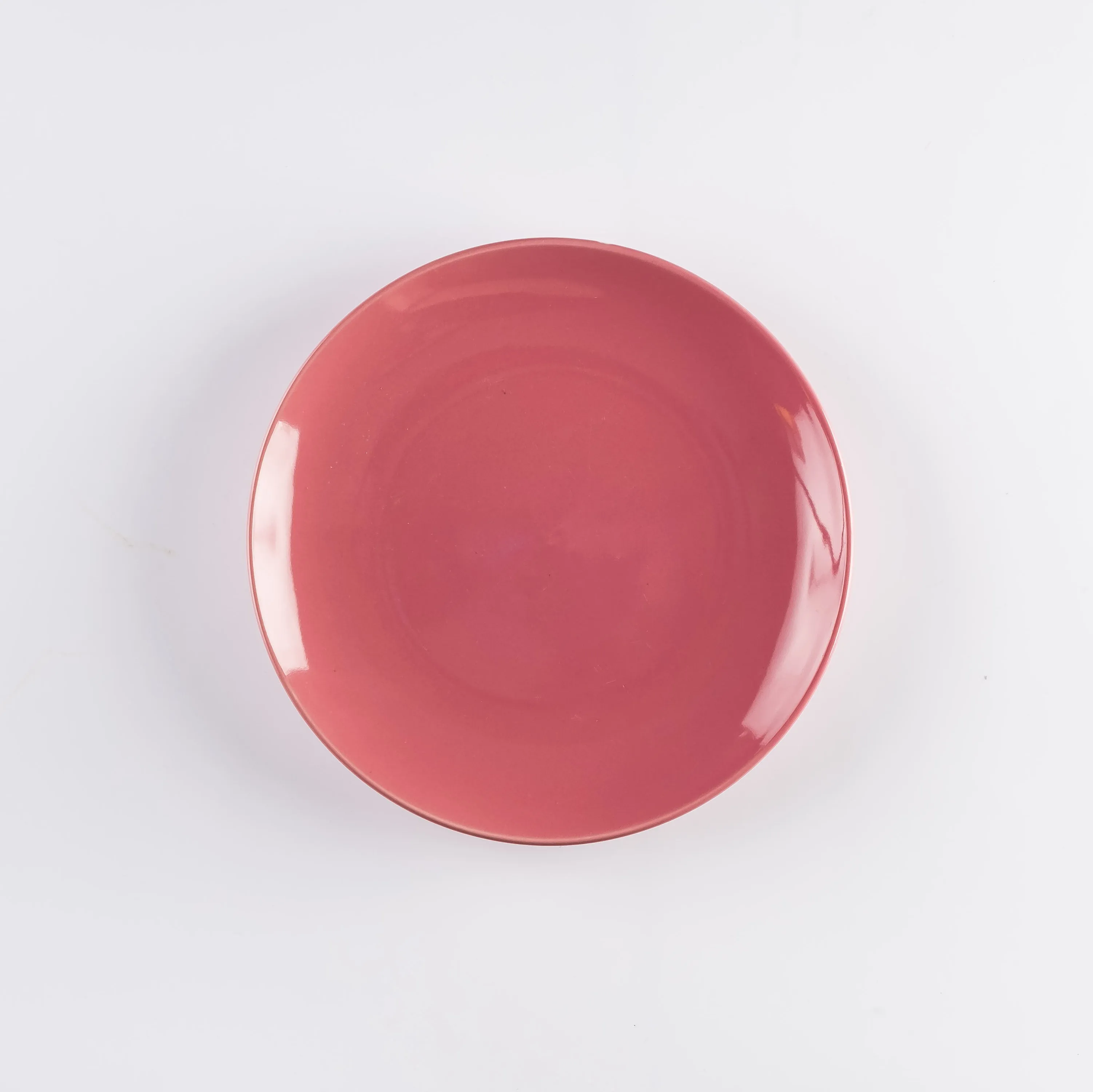 PL21-0225 - Pink Ceramic Plate - 8" (D)