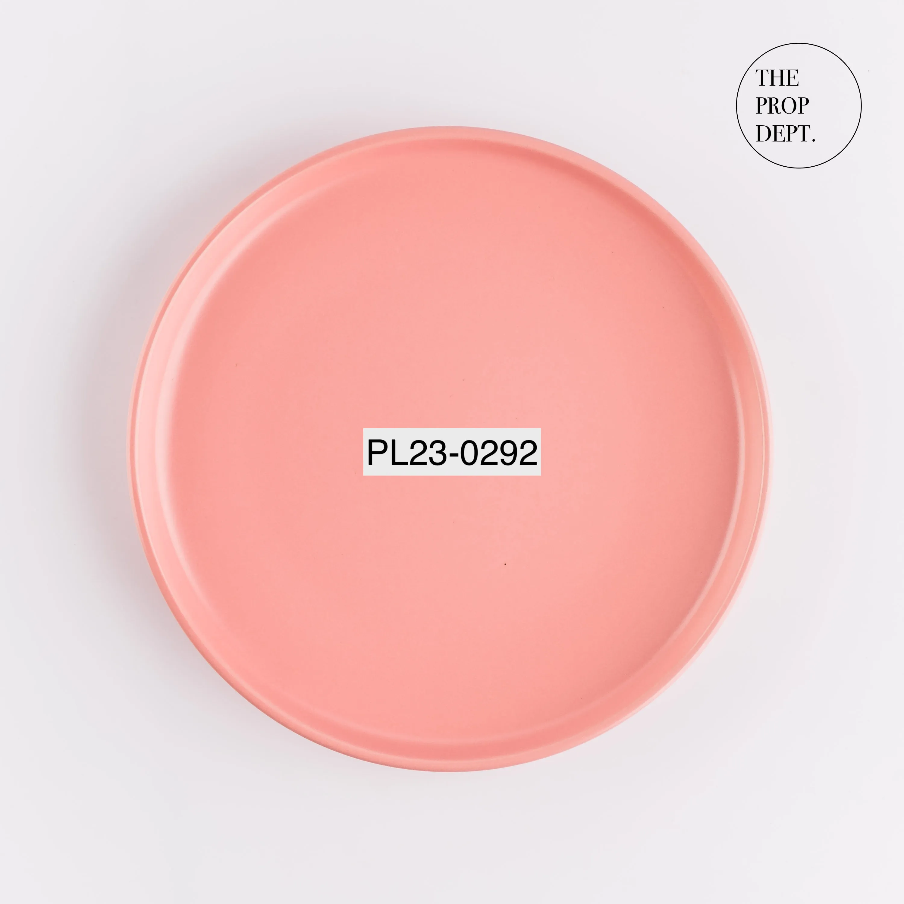 PL23-0292 - Pink Ceramic Plate - 10" (D)
