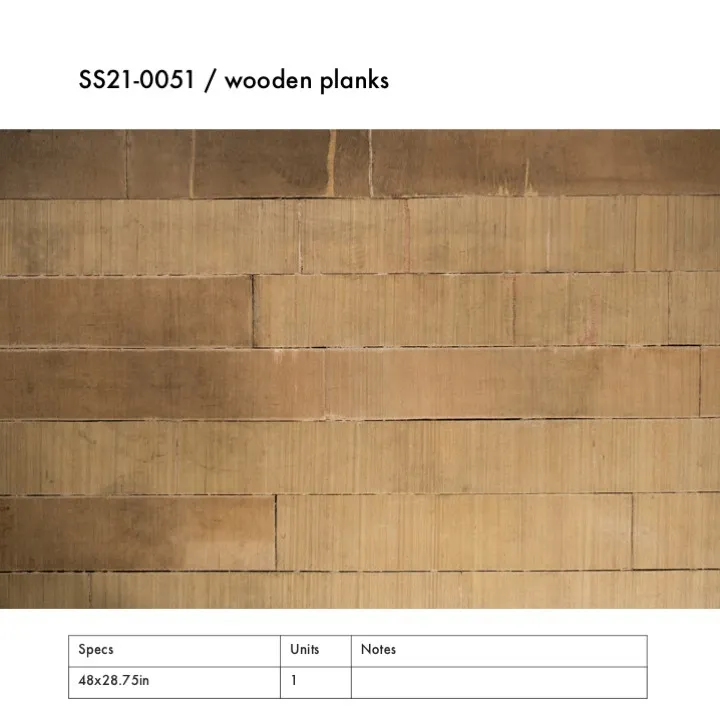 SS21-0051 - Brown Wooden Plank - 48" 28.75" (LW)