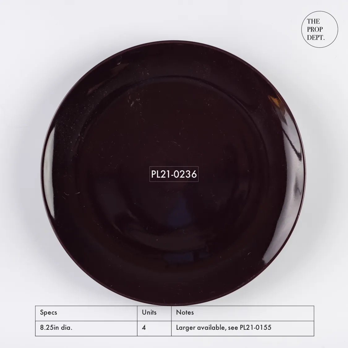 PL21-0236 - Purple Ceramic Plate - 8.25" (D)