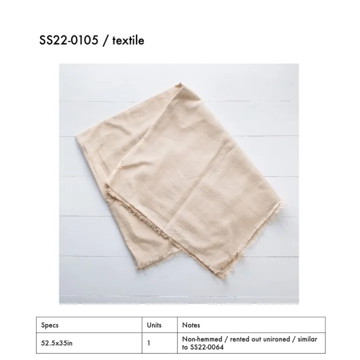 SS22-0105 - Beige Fabric Surface - 52.5" 35" (LW)