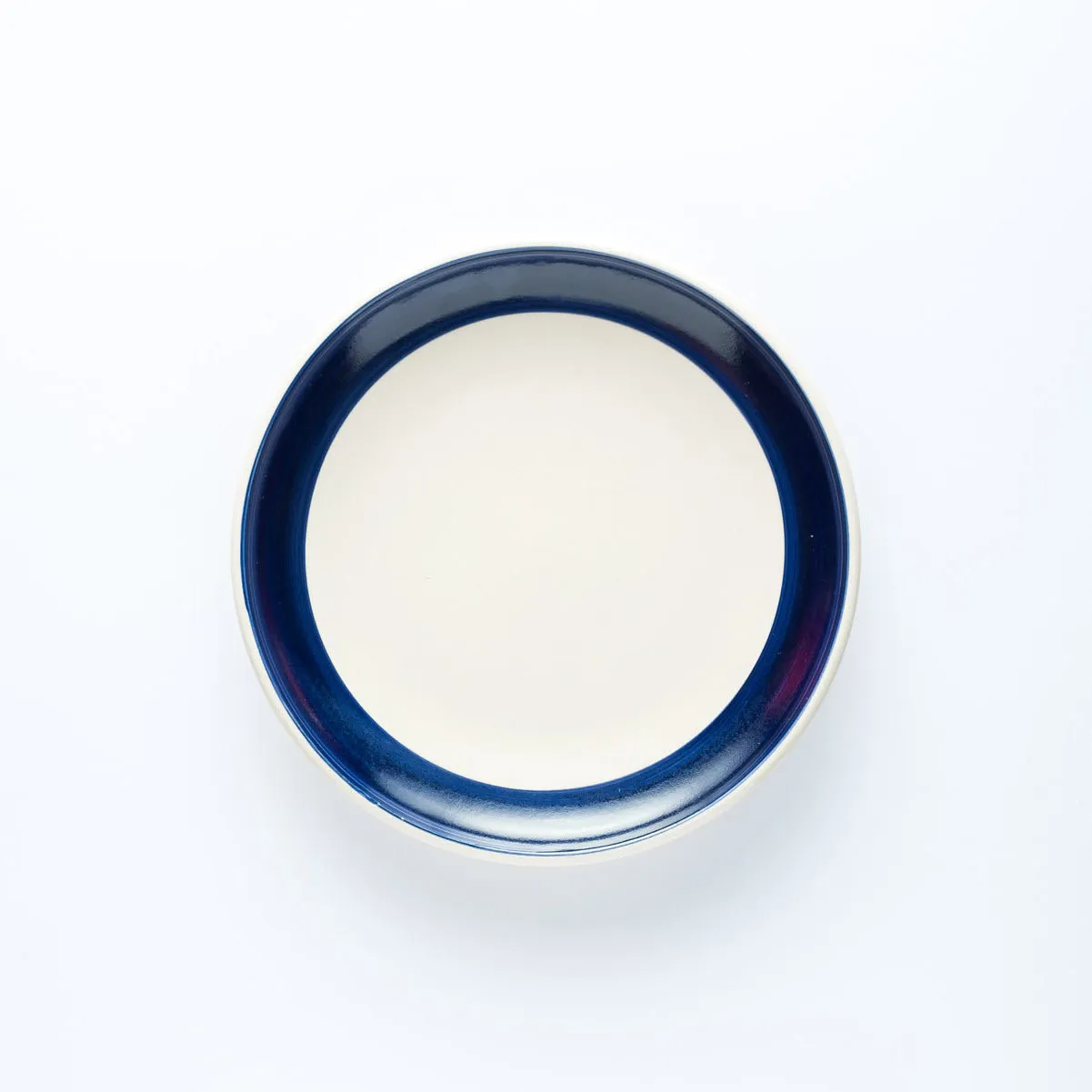 PL20-0013 - Blue White Ceramic Plate - 7" (D)
