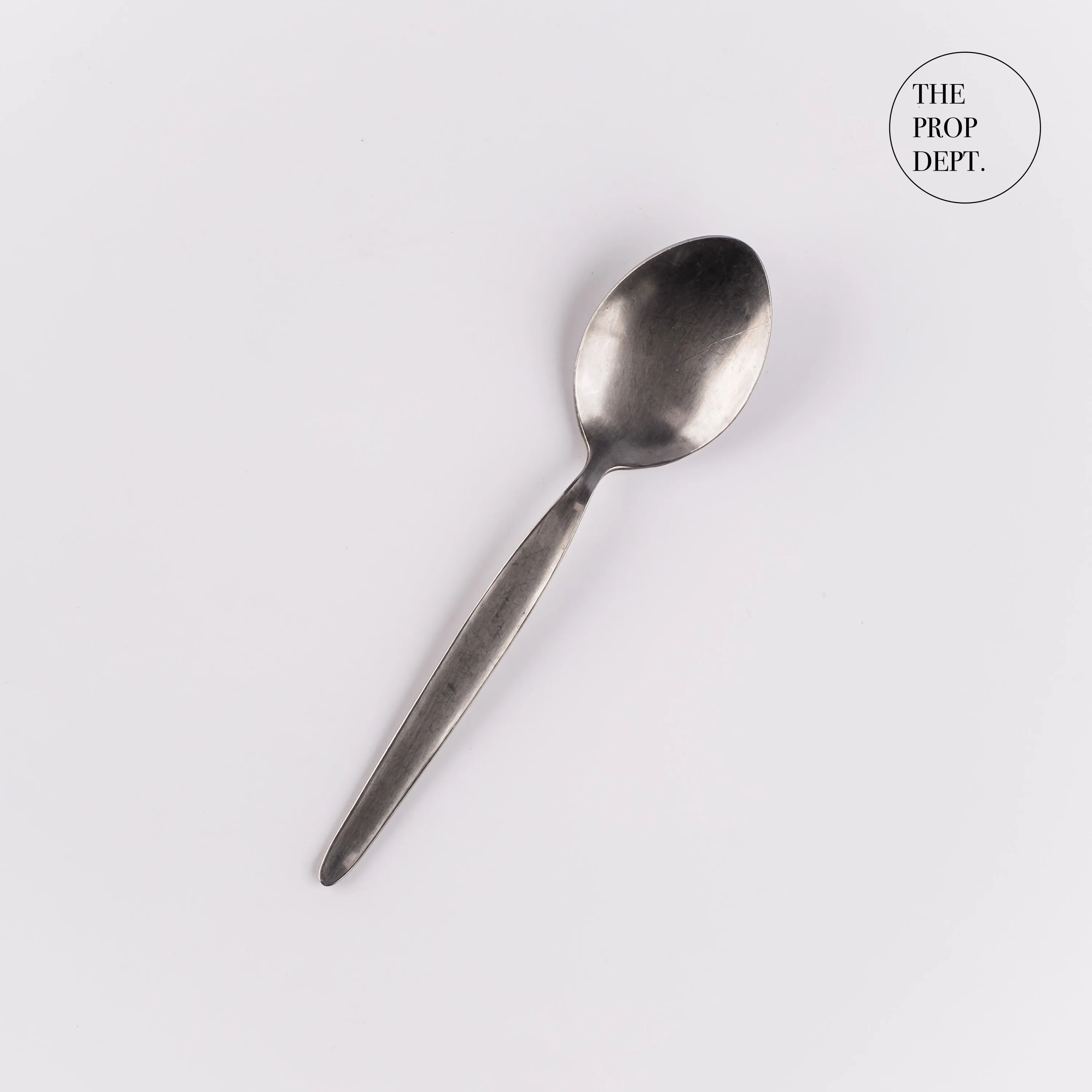 UT23-0462 - Silver Metal Spoon - 6" (L)