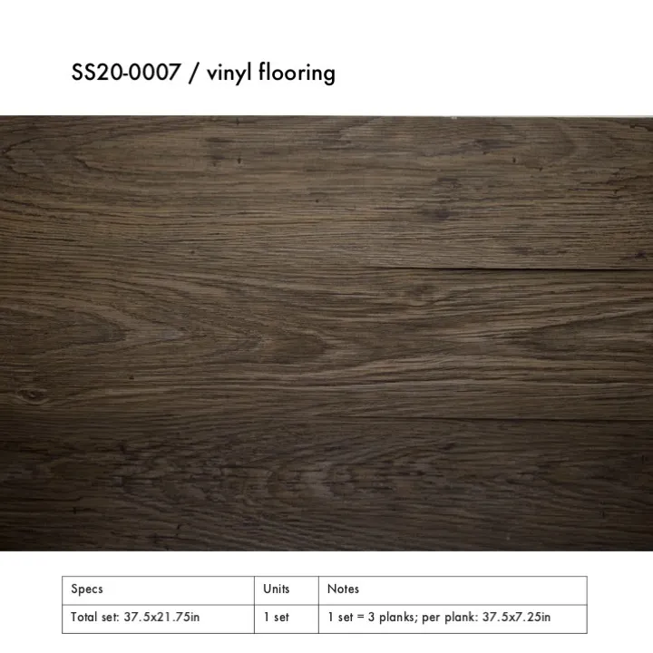 SS20-0007 - Grey Vinyl Flooring - 37.5" 21.75" (LW)