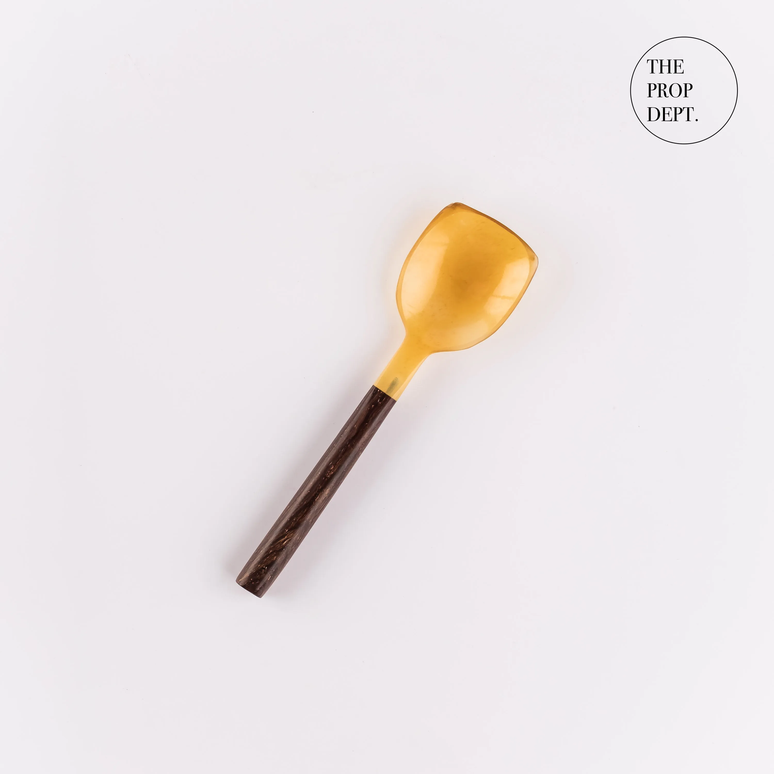 UT23-0438 - Yellow Brown Plastic Spoon - 5.25" (L)