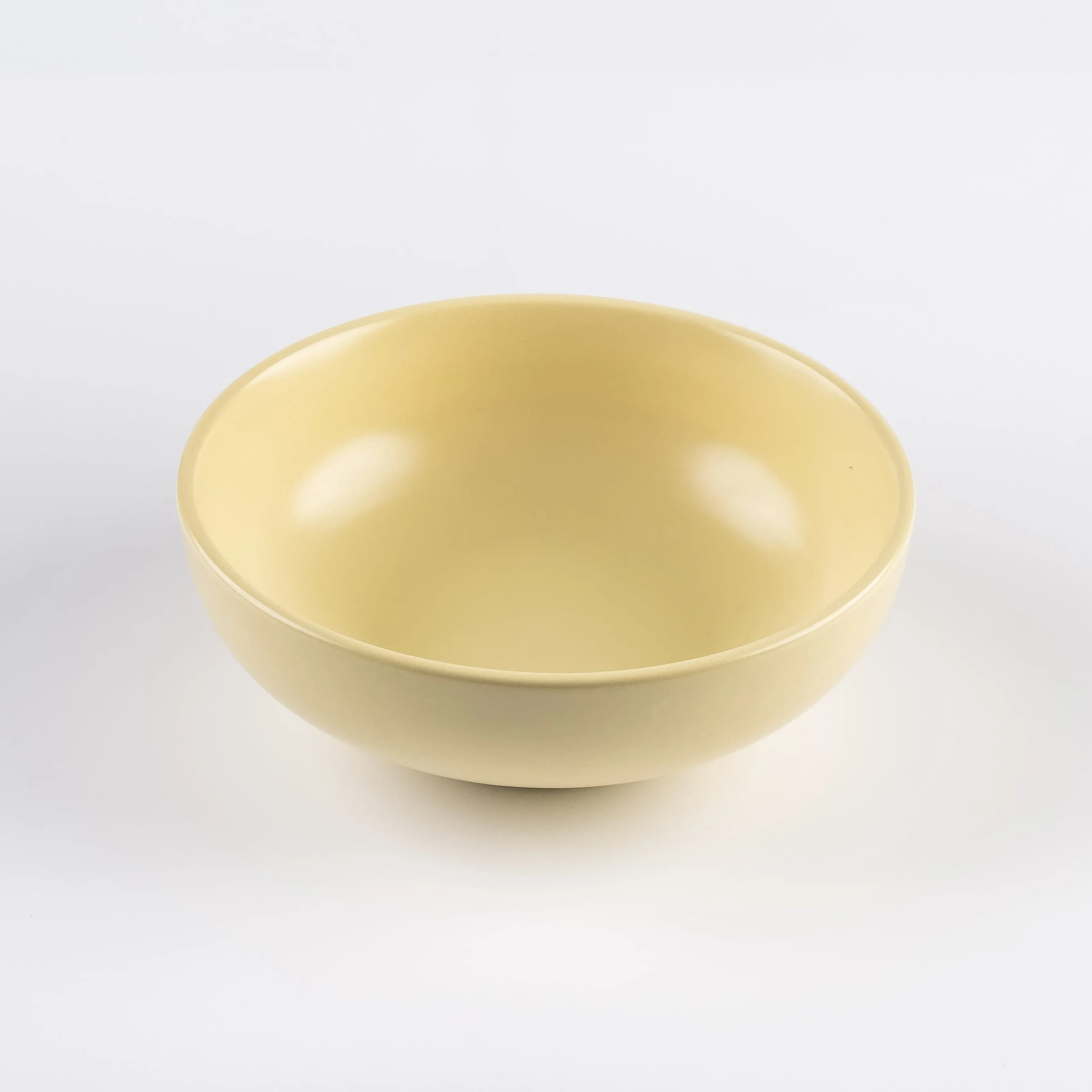 BW21-0400 - Yellow Ceramic Bowl - 7" 2.5" (DH)