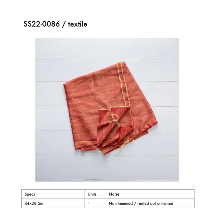 SS22-0086 - Orange Fabric Surface - 44" 28.5" (LW)