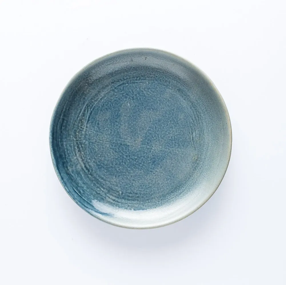 ST20-0046 - Blue Stoneware Plate - 7.5" (D)