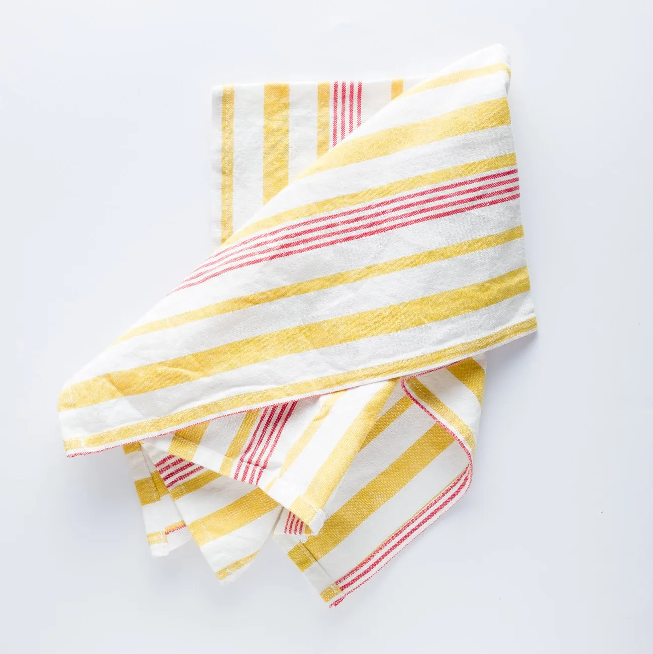 LN20-0046 - Yellow Red Fabric Kitchen towel