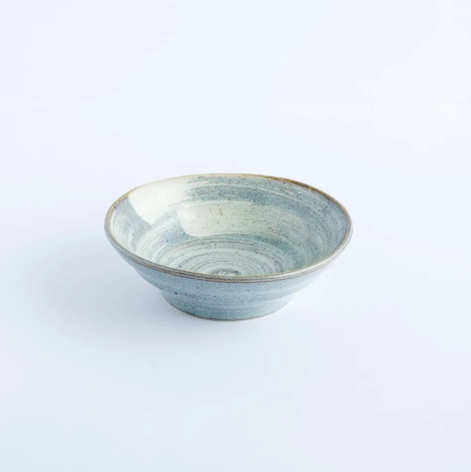 BW20-0065 - Blue White Ceramic Bowl - 6" 1.75" (DH)