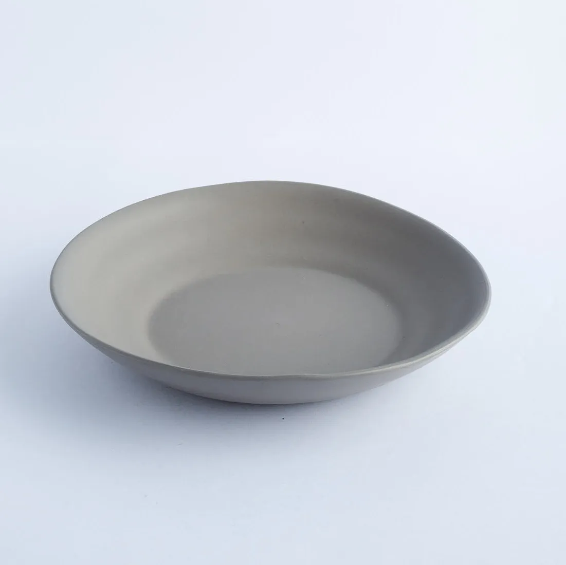 BW20-0270 - Grey Ceramic Ulam Bowl - 9.25" 1.5" (DH)