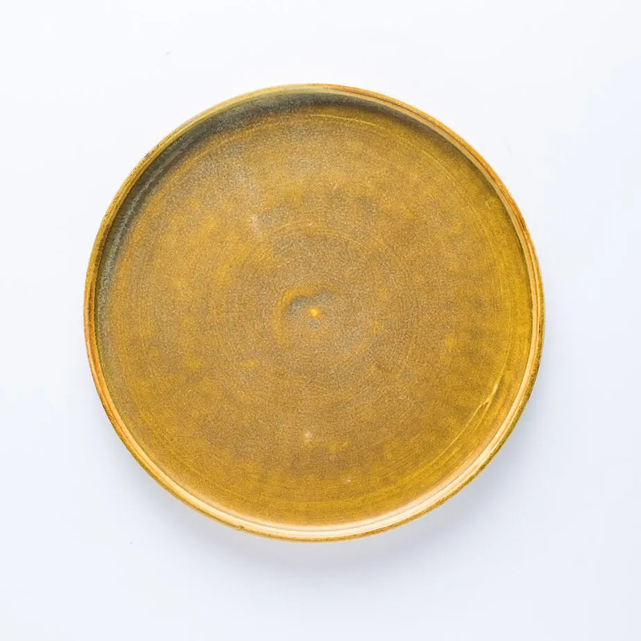 ST20-0054 - Yellow Stoneware Plate - 7.75" (D)