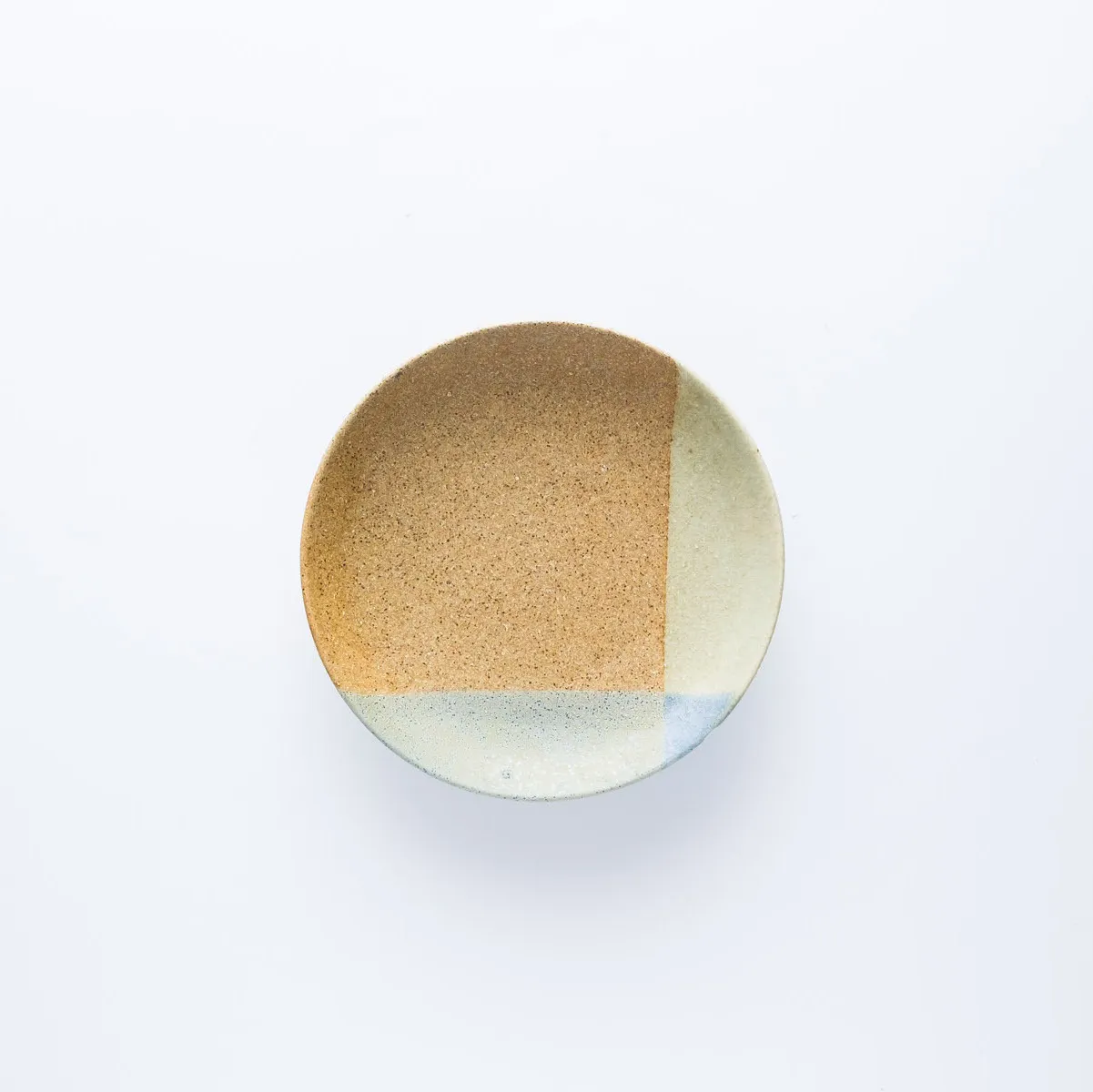 PL20-0059 - Brown Orange Ceramic Plate - 6.5" (D)