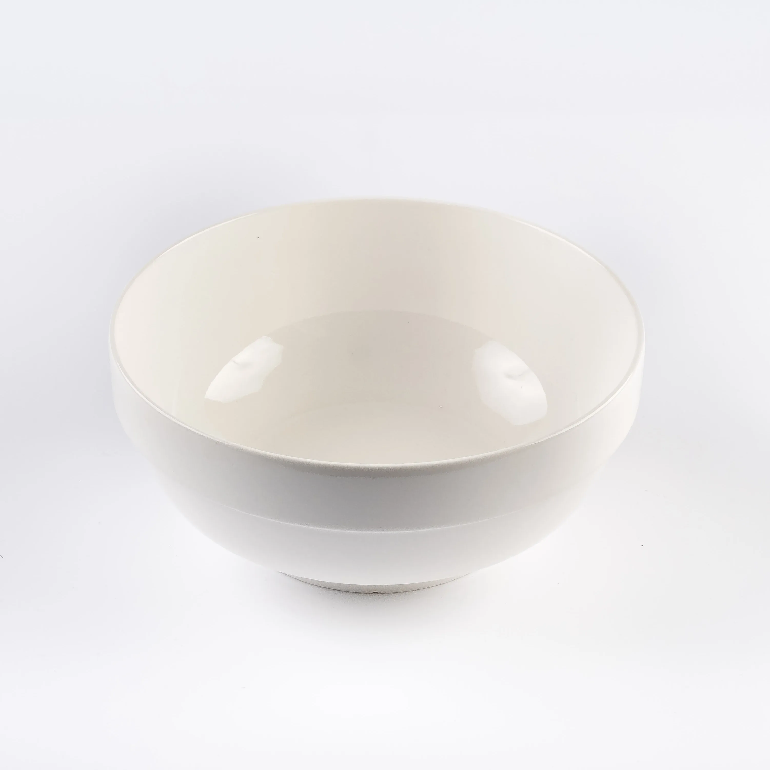 BW21-0433 - White Ceramic Bowl - 4.5" 2.5" (DH)