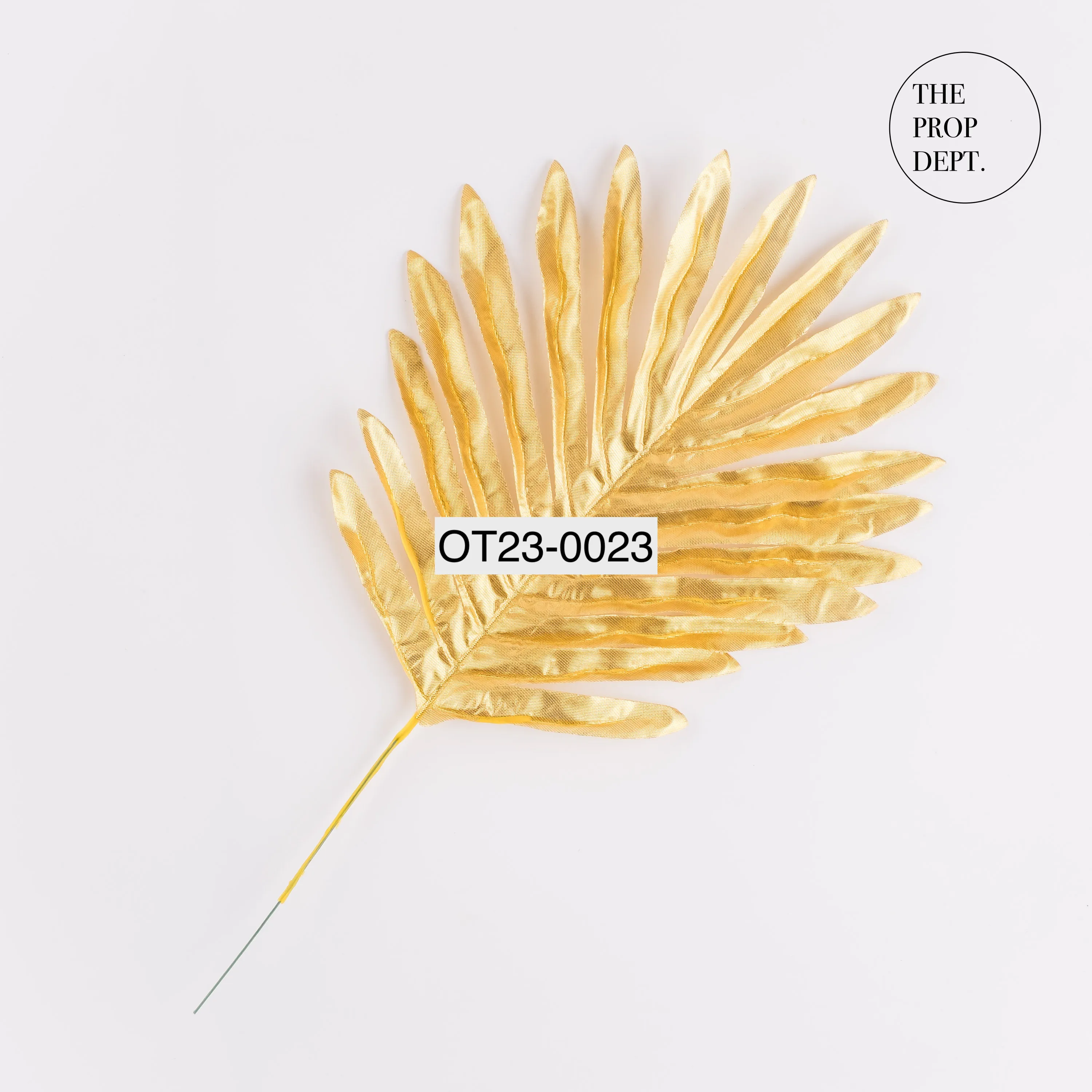 OT23-0023 - Gold Plastic Plant - 15" 7.5" (LW)