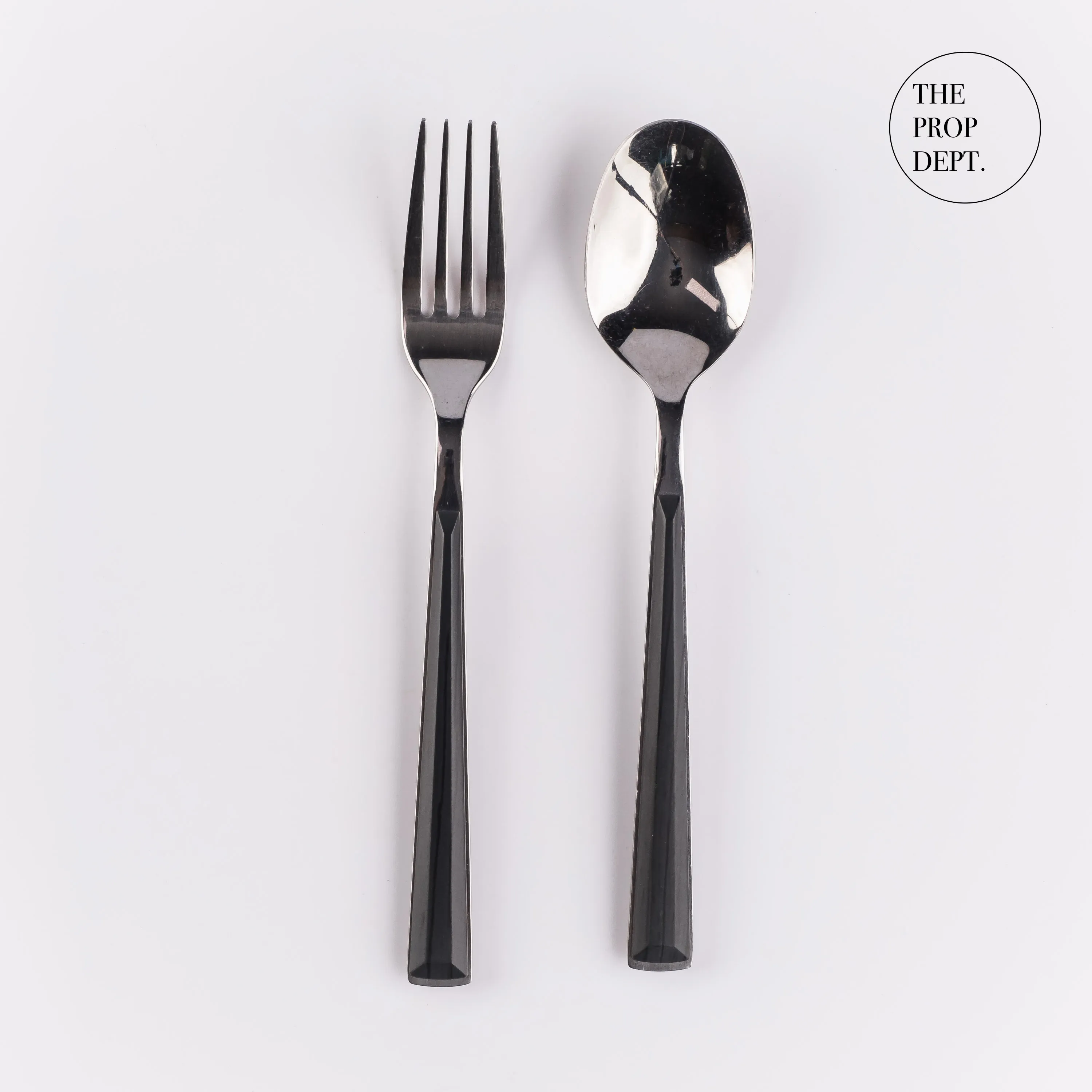 UT23-0363 - Silver Grey Metal Utensil Set - 8" (L)